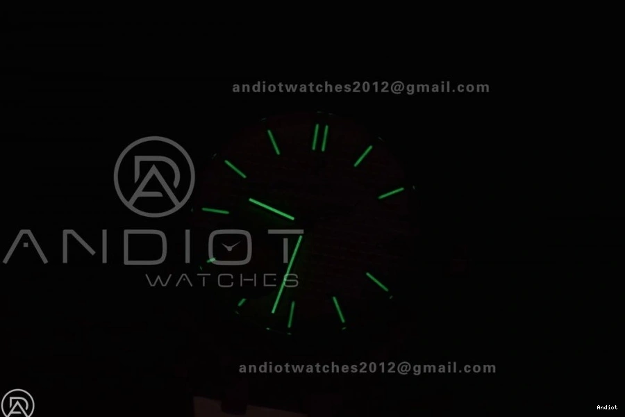 Dial Clone on 41mm Super 15500 Textured 1:1 Best Royal SS Bracelet Oak Black SS APSF Edition A4302 0517